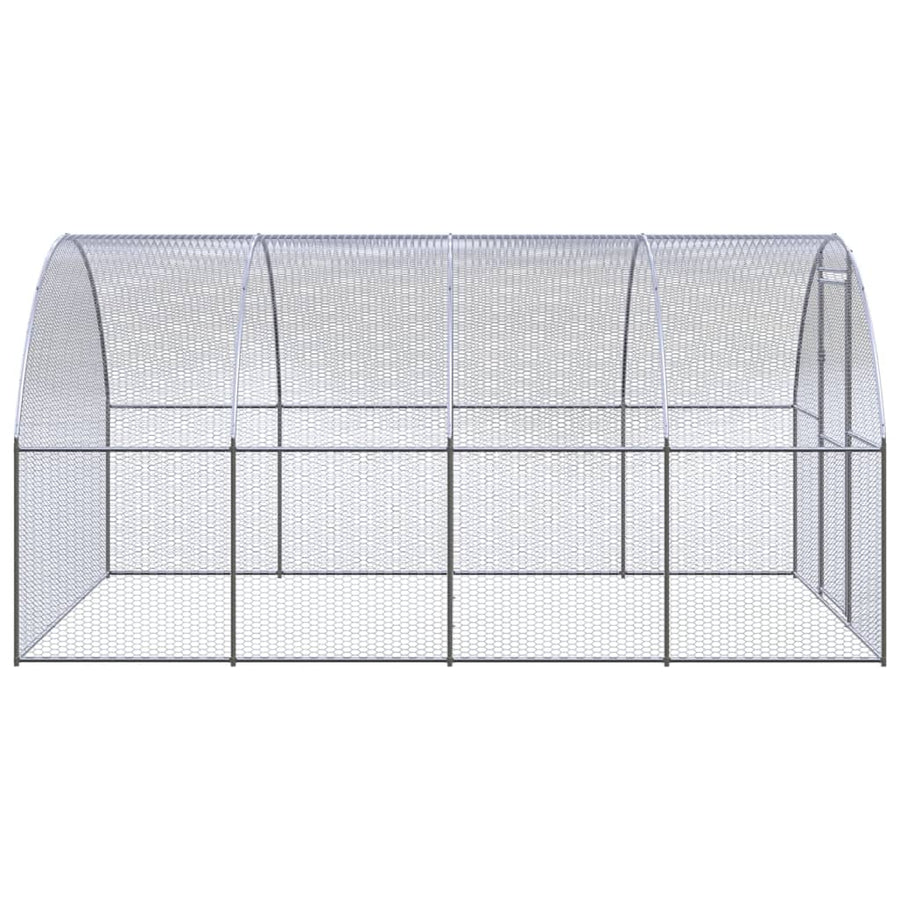 Kippenren Gegalvaniseerd Staal 3 x 4 x 2 m Zonder luifel