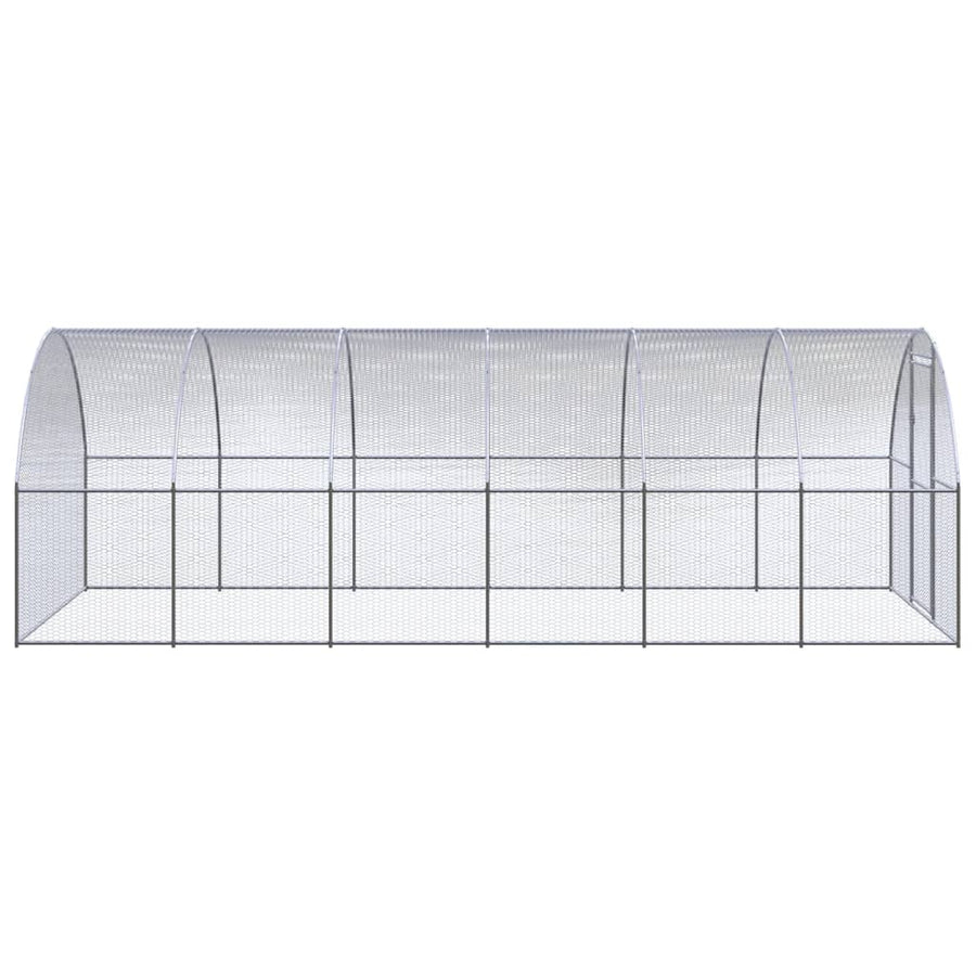 Kippenren 3x6x2 m gegalvaniseerd staal 3 x 6 x 2 m Zonder luifel