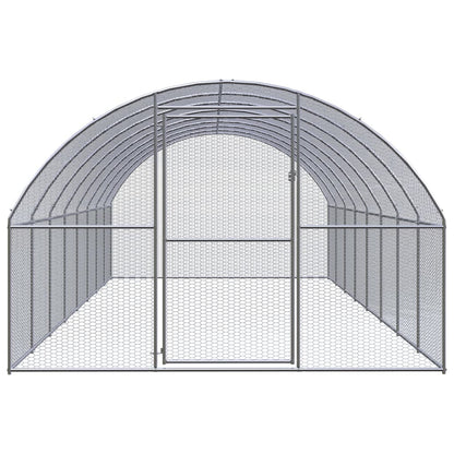 Kippenren 3x8x2 m gegalvaniseerd staal 3 x 8 x 2 m