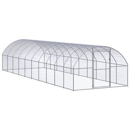 Kippenren Gegalvaniseerd Staal 3 x 10 x 2 m Zonder luifel