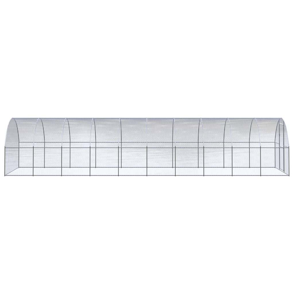 Kippenren Gegalvaniseerd Staal 3 x 10 x 2 m Zonder luifel
