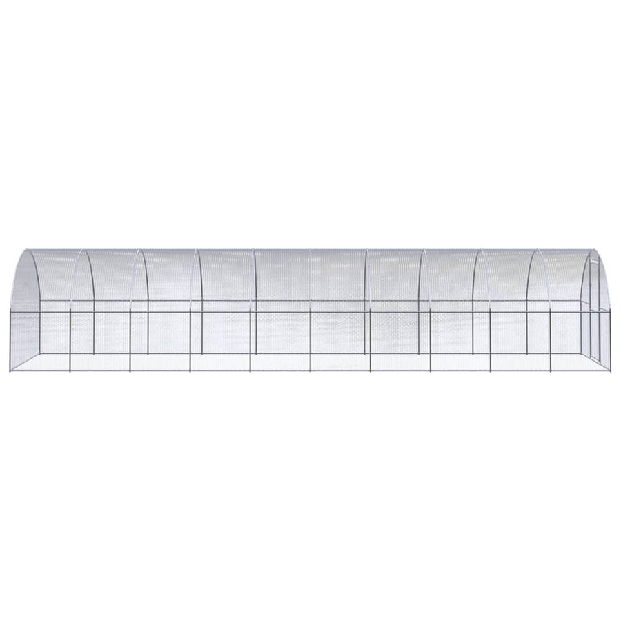 Kippenren Gegalvaniseerd Staal 3 x 10 x 2 m Zonder luifel