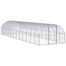 Kippenren 3x12x2 m gegalvaniseerd staal 3 x 12 x 2 m