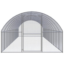 Kippenren 3x12x2 m gegalvaniseerd staal 3 x 12 x 2 m