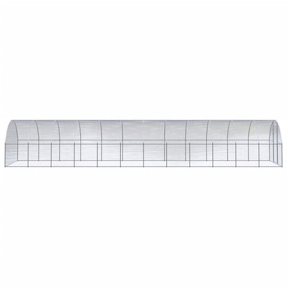 Kippenren 3x12x2 m gegalvaniseerd staal 3 x 12 x 2 m
