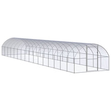 Kippenren 3x16x2 m gegalvaniseerd staal 3 x 16 x 2 m