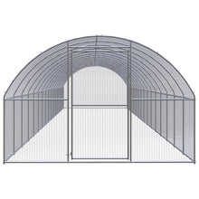 Kippenren 3x16x2 m gegalvaniseerd staal 3 x 16 x 2 m