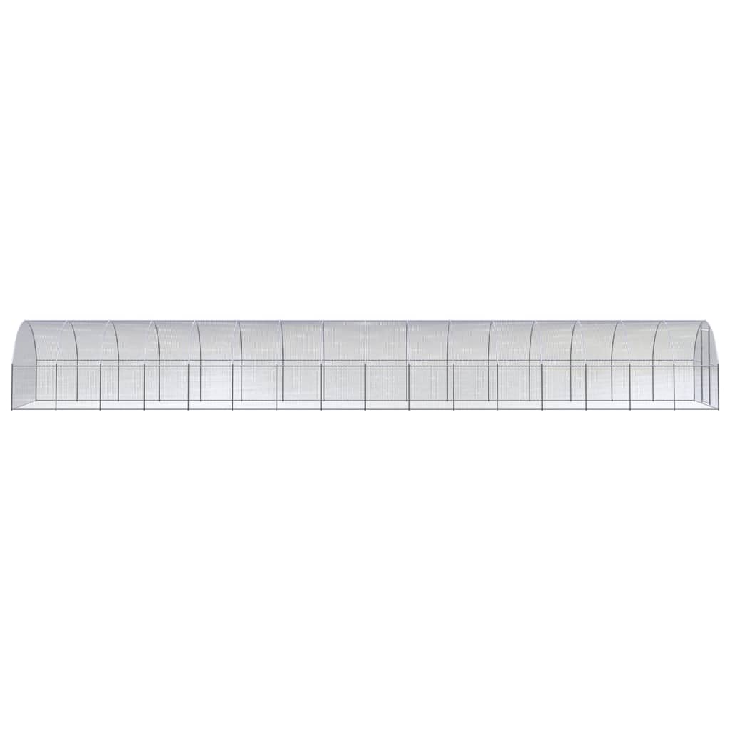 Kippenren 3x16x2 m gegalvaniseerd staal 3 x 16 x 2 m
