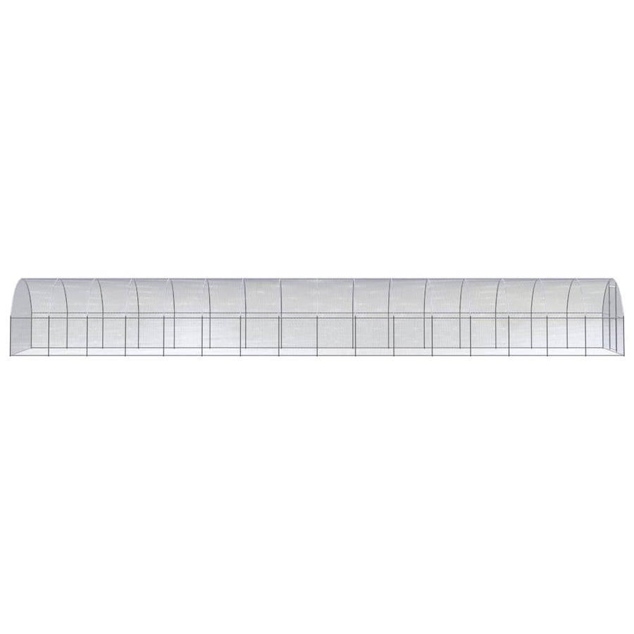 Kippenren 3x16x2 m gegalvaniseerd staal 3 x 16 x 2 m