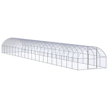 Kippenren 3x20x2 m gegalvaniseerd staal 3 x 20 x 2 m