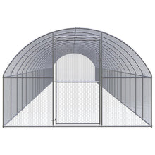 Kippenren 3x20x2 m gegalvaniseerd staal 3 x 20 x 2 m