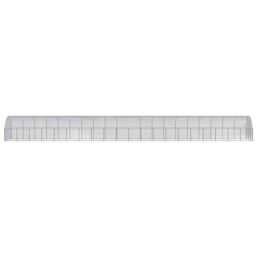 Kippenren 3x20x2 m gegalvaniseerd staal 3 x 20 x 2 m