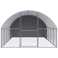 Kippenren 3x6x2 m gegalvaniseerd staal 3 x 6 x 2 m