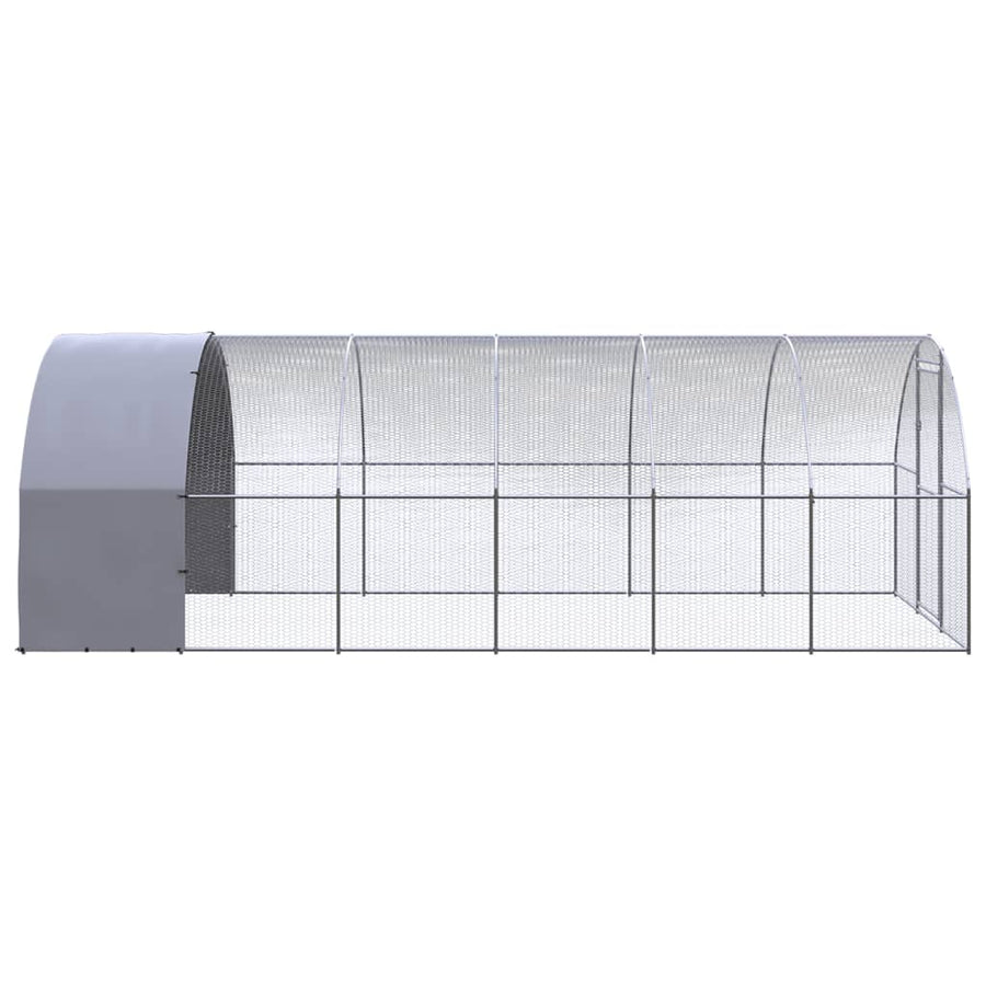 Kippenren 3x6x2 m gegalvaniseerd staal 3 x 6 x 2 m