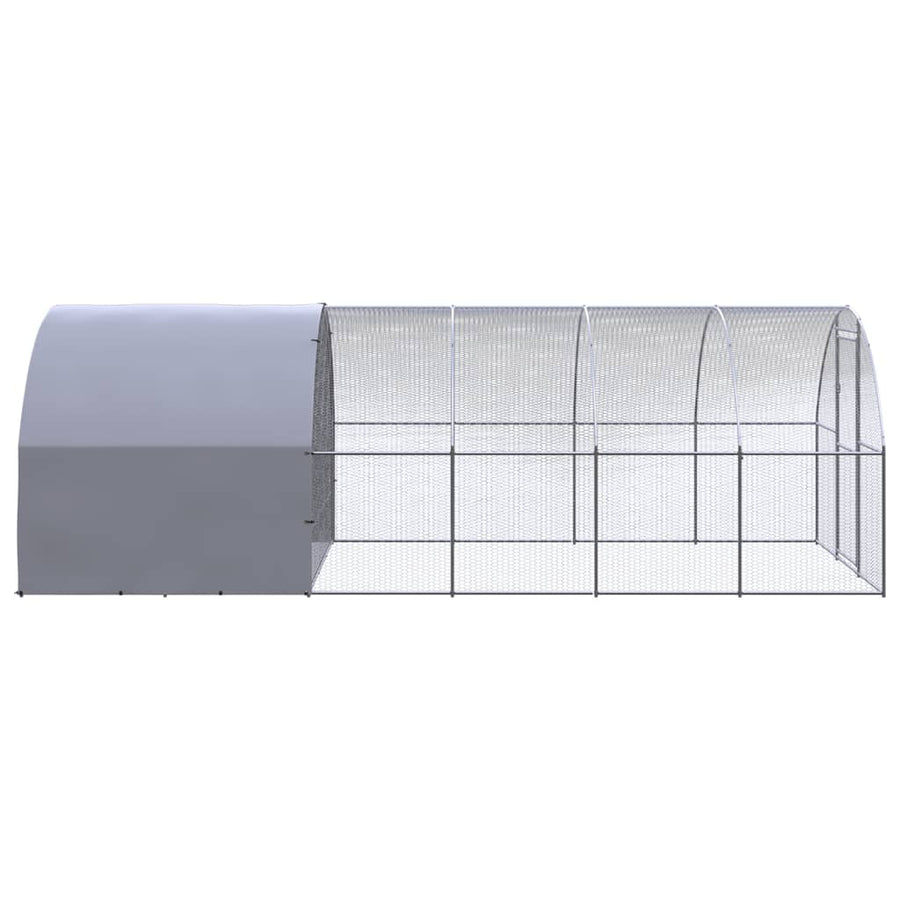 Kippenren 3x6x2 m gegalvaniseerd staal 3 x 6 x 2 m