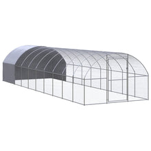 Kippenren 3x10x2 m gegalvaniseerd staal 3 x 10 x 2 m