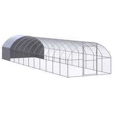 Kippenren 3x12x2 m gegalvaniseerd staal 3 x 12 x 2 m