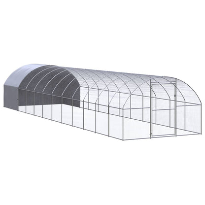 Kippenren 3x12x2 m gegalvaniseerd staal 3 x 12 x 2 m