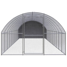 Kippenren 3x12x2 m gegalvaniseerd staal 3 x 12 x 2 m