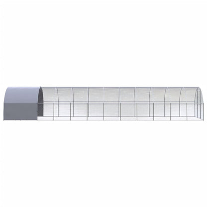 Kippenren 3x12x2 m gegalvaniseerd staal 3 x 12 x 2 m