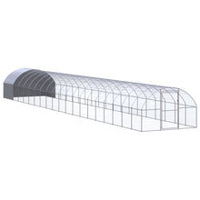 Kippenren 3x20x2 m gegalvaniseerd staal 3 x 20 x 2 m