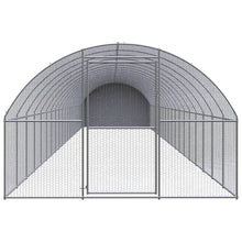 Kippenren 3x20x2 m gegalvaniseerd staal 3 x 20 x 2 m