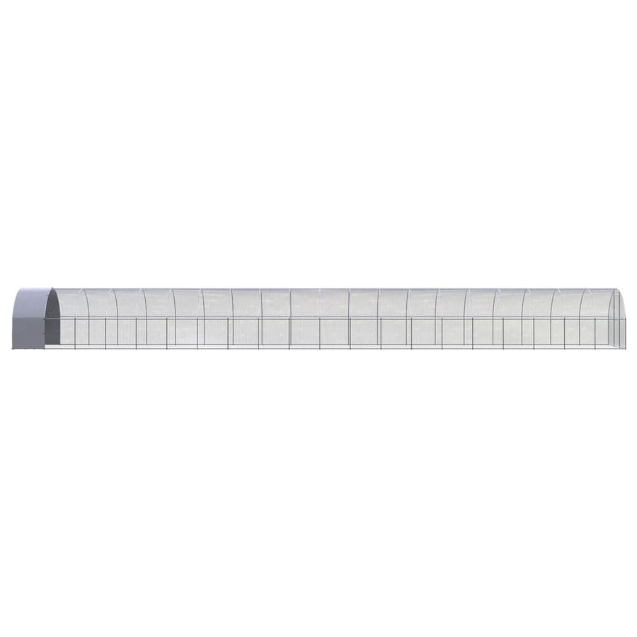 Kippenren 3x20x2 m gegalvaniseerd staal 3 x 20 x 2 m