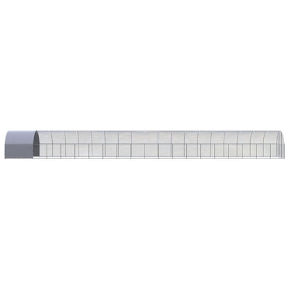 Kippenren 3x20x2 m gegalvaniseerd staal 3 x 20 x 2 m