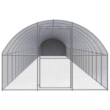 Kippenren 3x24x2 m gegalvaniseerd staal 3 x 24 x 2 m