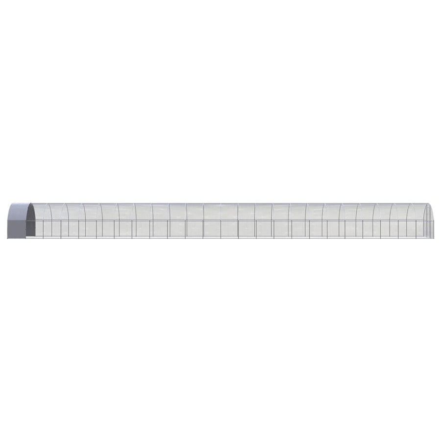 Kippenren 3x24x2 m gegalvaniseerd staal 3 x 24 x 2 m