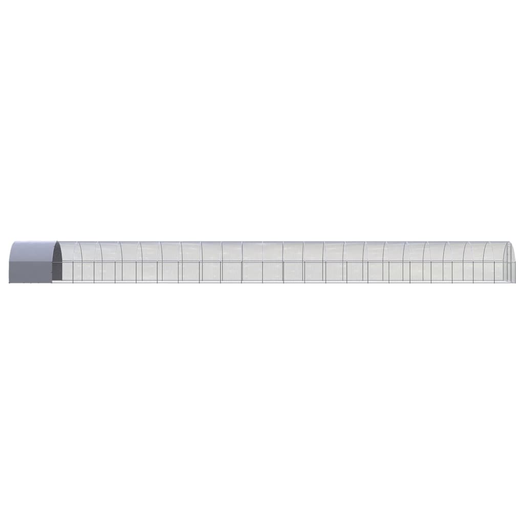 Kippenren 3x24x2 m gegalvaniseerd staal 3 x 24 x 2 m