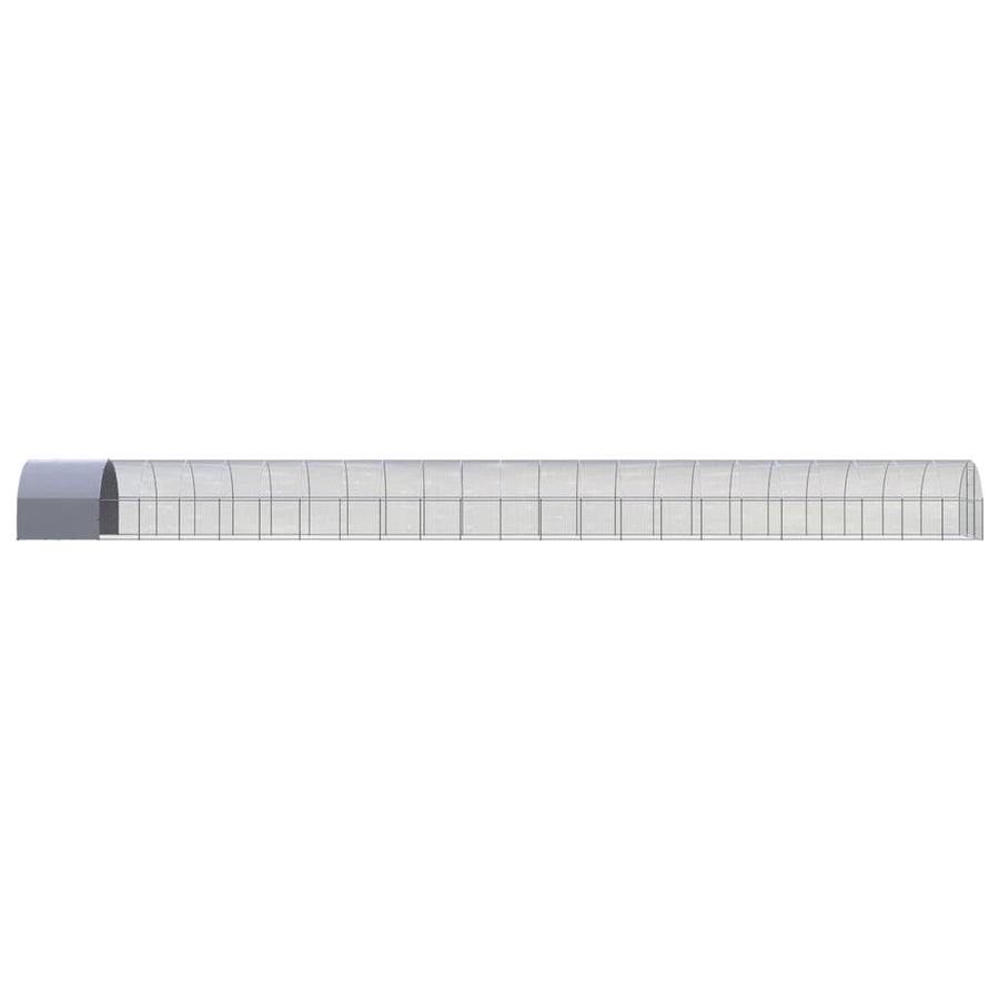 Kippenren 3x24x2 m gegalvaniseerd staal 3 x 24 x 2 m