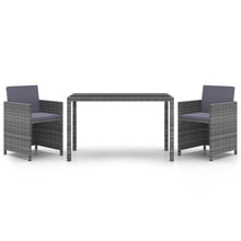 3-Delige Tuinset Met Kussens Poly Rattan 1