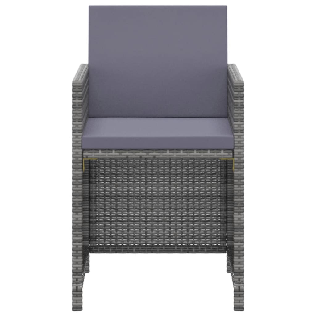 3-Delige Tuinset Met Kussens Poly Rattan 1