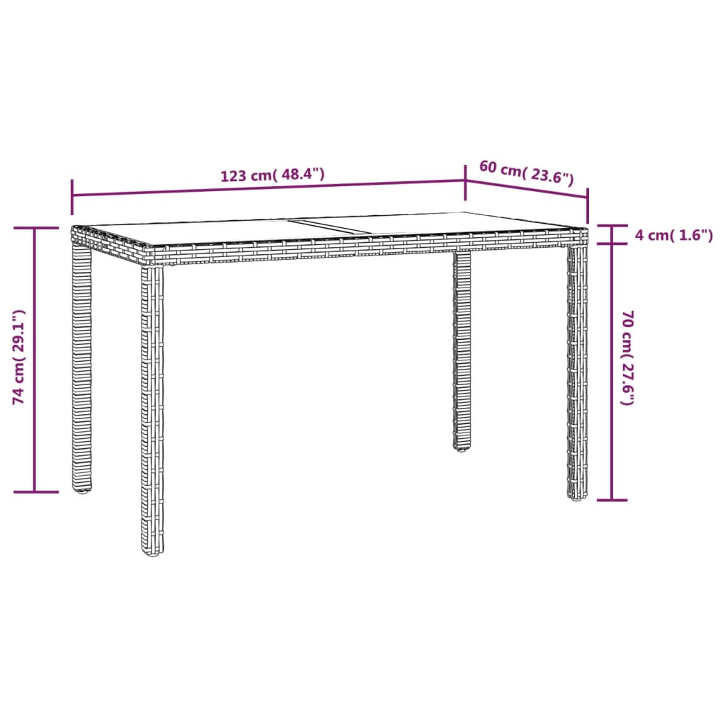 3-Delige Tuinset Met Kussens Poly Rattan 1