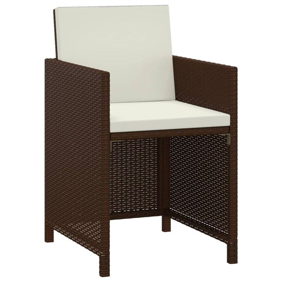 3-Delige Tuinset Met Kussens Poly Rattan 1