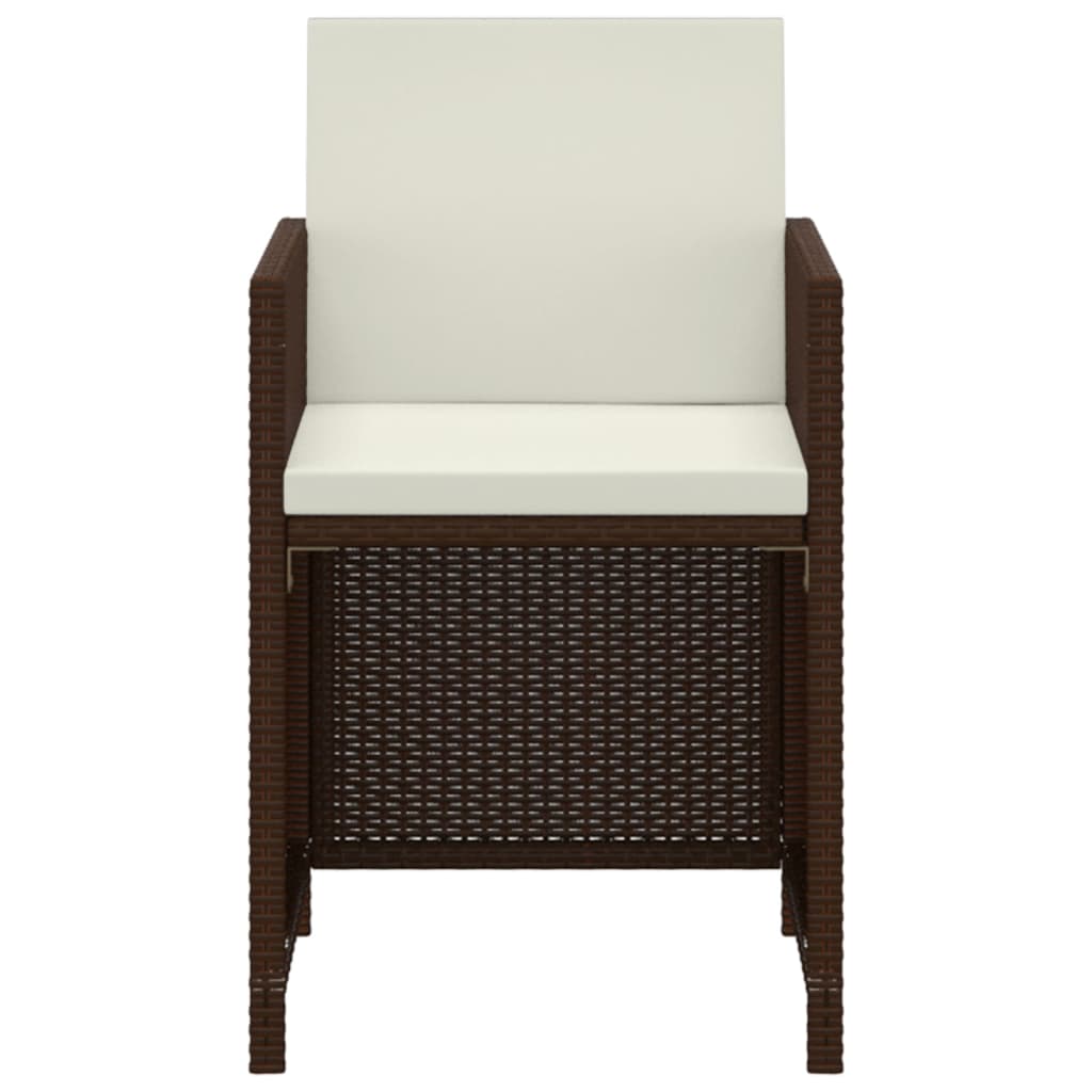 3-Delige Tuinset Met Kussens Poly Rattan 1