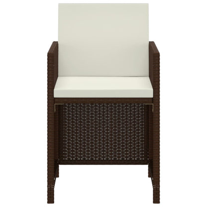 3-Delige Tuinset Met Kussens Poly Rattan 1