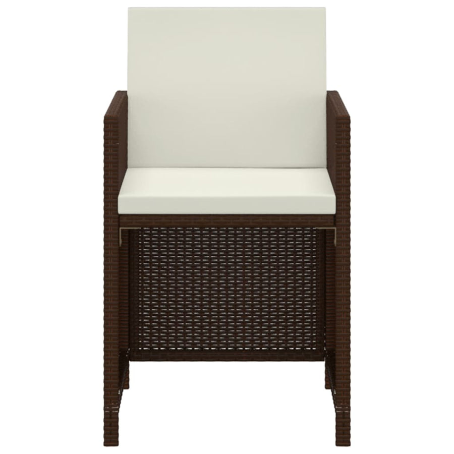 3-Delige Tuinset Met Kussens Poly Rattan 1