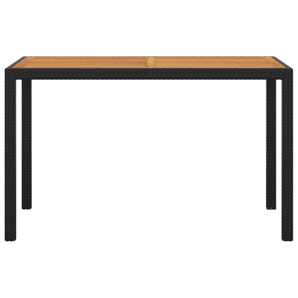 3-delige Tuinset met kussens poly rattan zwart