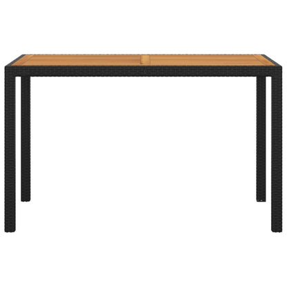 3-delige Tuinset met kussens poly rattan zwart