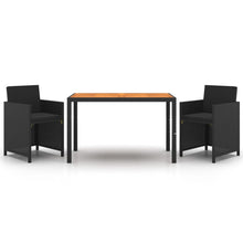 3-Delige Tuinset Met Kussens Poly Rattan 1