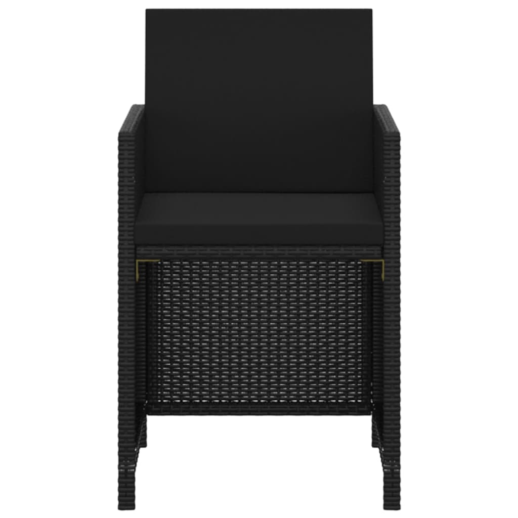3-Delige Tuinset Met Kussens Poly Rattan 1