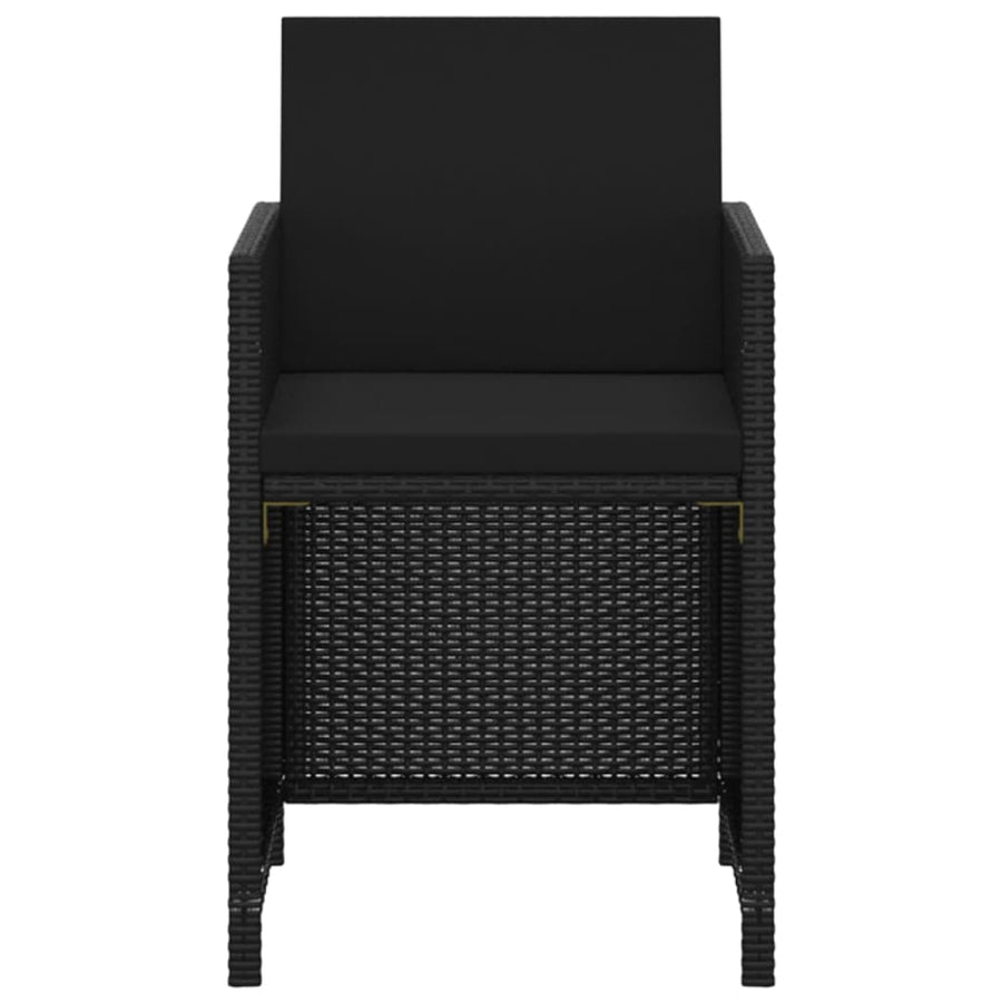 3-Delige Tuinset Met Kussens Poly Rattan 1