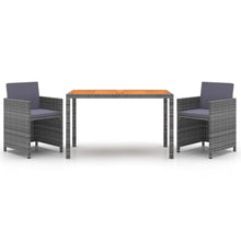3-Delige Tuinset Met Kussens Poly Rattan 1