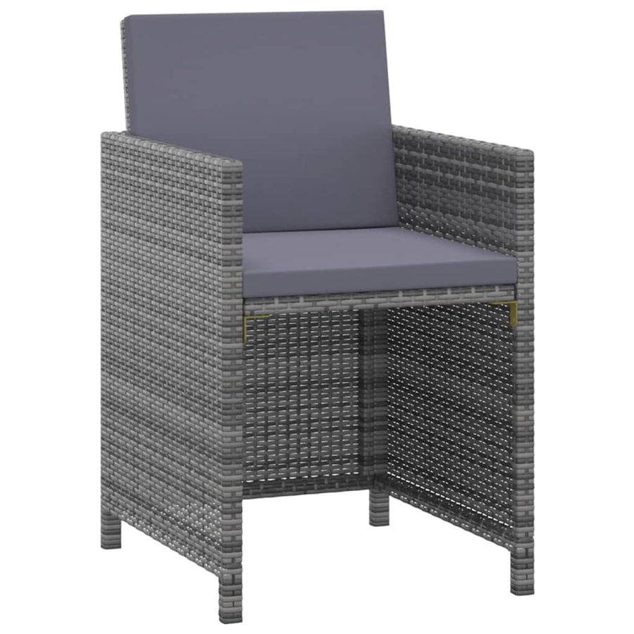 3-Delige Tuinset Met Kussens Poly Rattan 1