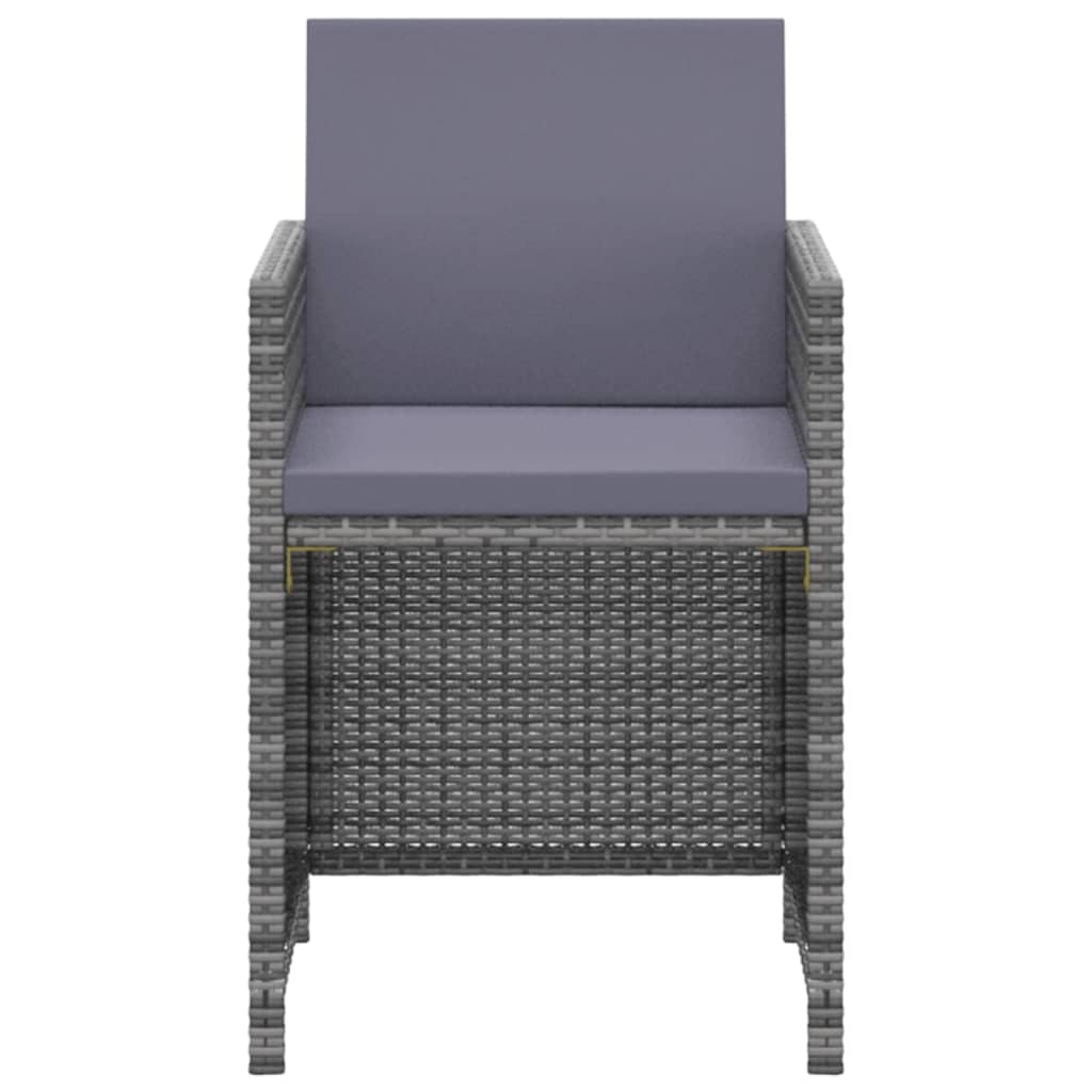 3-Delige Tuinset Met Kussens Poly Rattan 1