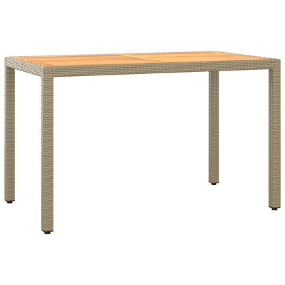 5-Delige Tuinset Met Kussens Poly Rattan Beige Beige en bruin