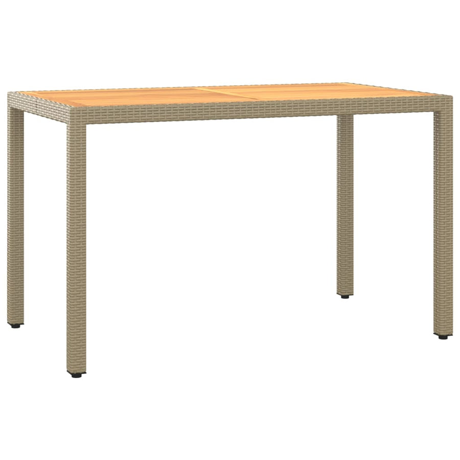 5-Delige Tuinset Met Kussens Poly Rattan Beige Beige en bruin