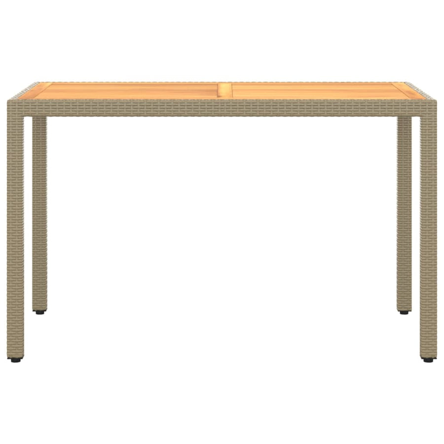 5-Delige Tuinset Met Kussens Poly Rattan Beige Beige en bruin